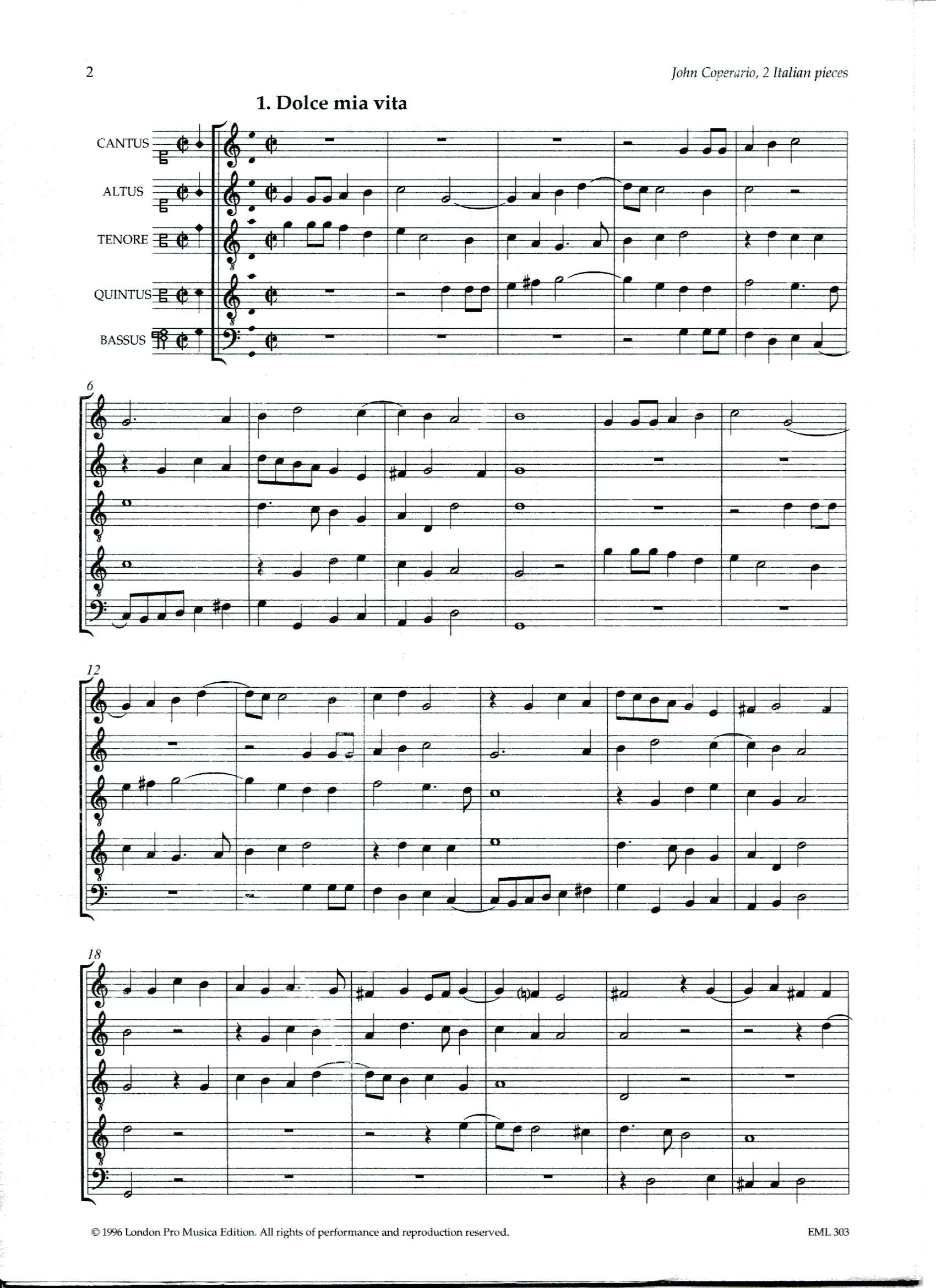 2 Italian pieces