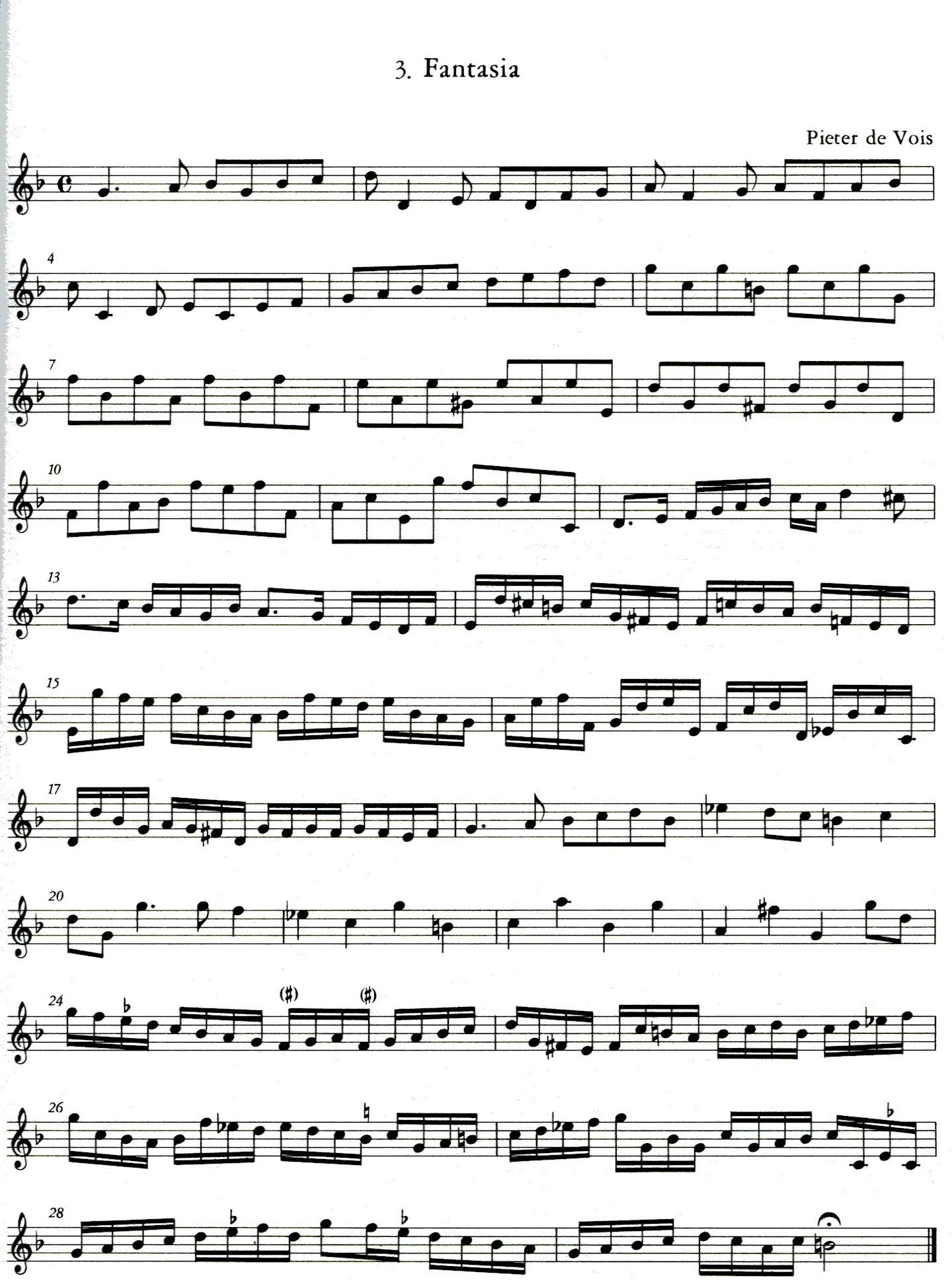 "T'Uitnement Kabinet, 1646, 1649", Vol I: Works  for Descant or other melody instrument
