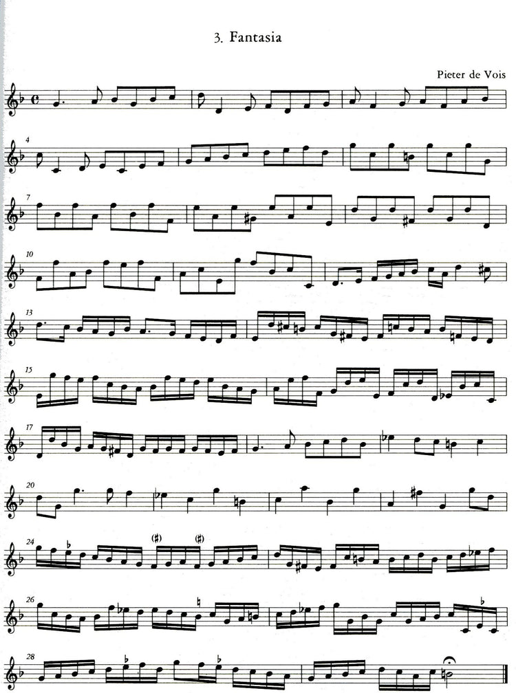 "T'Uitnement Kabinet, 1646, 1649", Vol I: Works  for Descant or other melody instrument