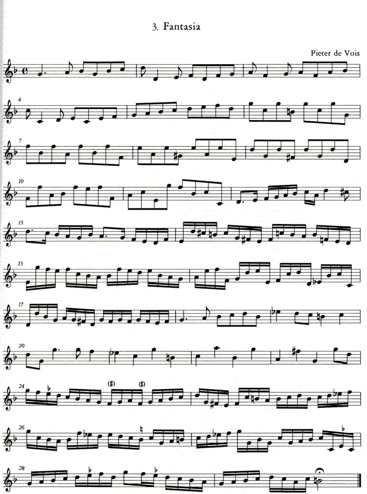 T'Uitnement Kabinet, 1646, 1649, Vol I: Works  for Descant or other melody instrument