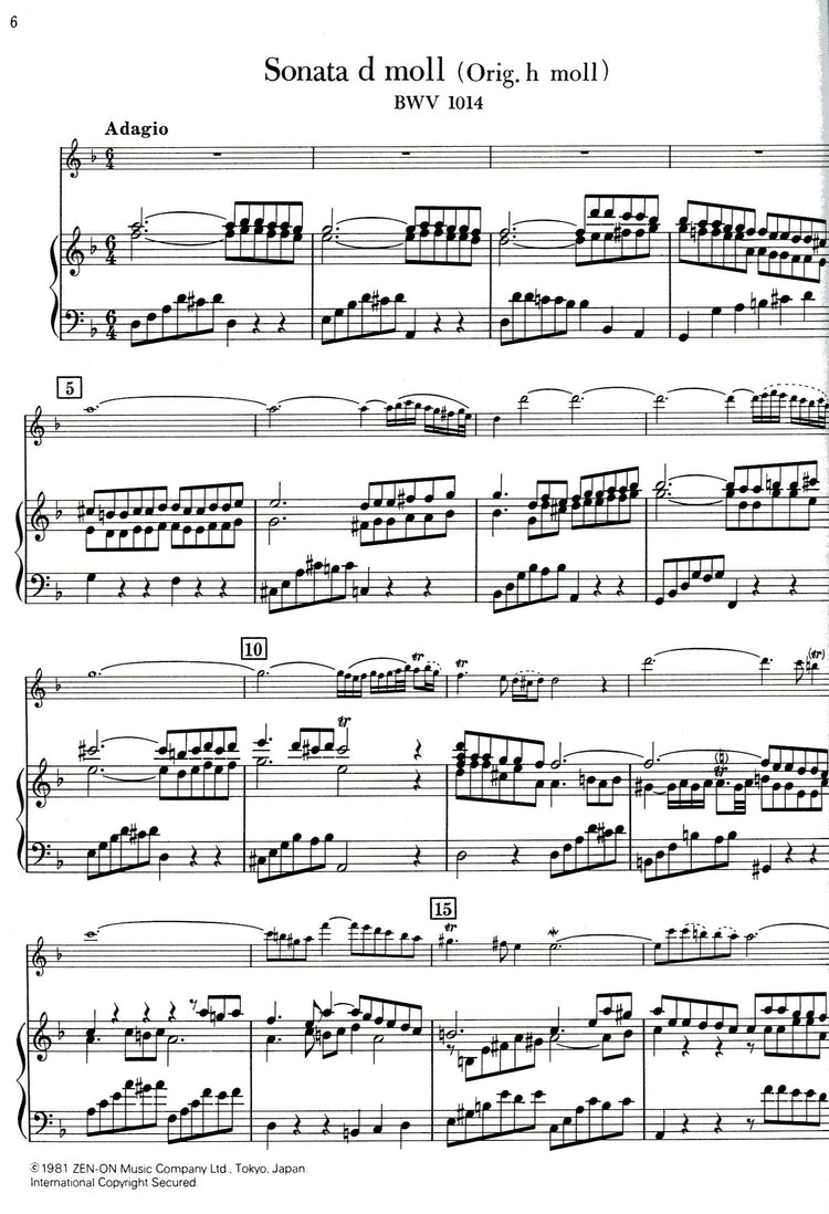 4 Violin Sonatas BWV 1014, 1016, 1017, 1019