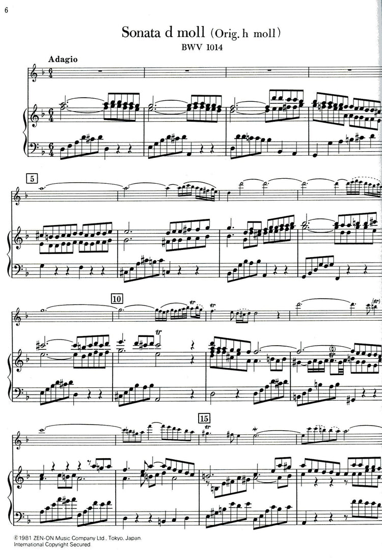 4 Violin Sonatas BWV 1014, 1016, 1017, 1019