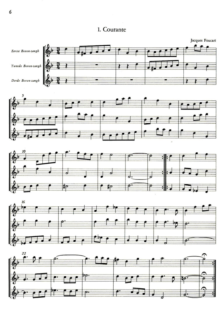 T Uitnement Kabinet, 1646, 1649, Vol III: Works for 3 Descants and other melody instruments