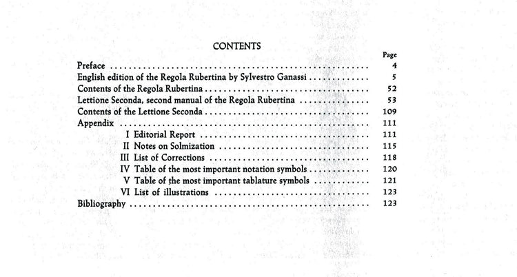 Regola Rubertina A Manuel of Playing the Viola da Gamba and of Playing the Lute