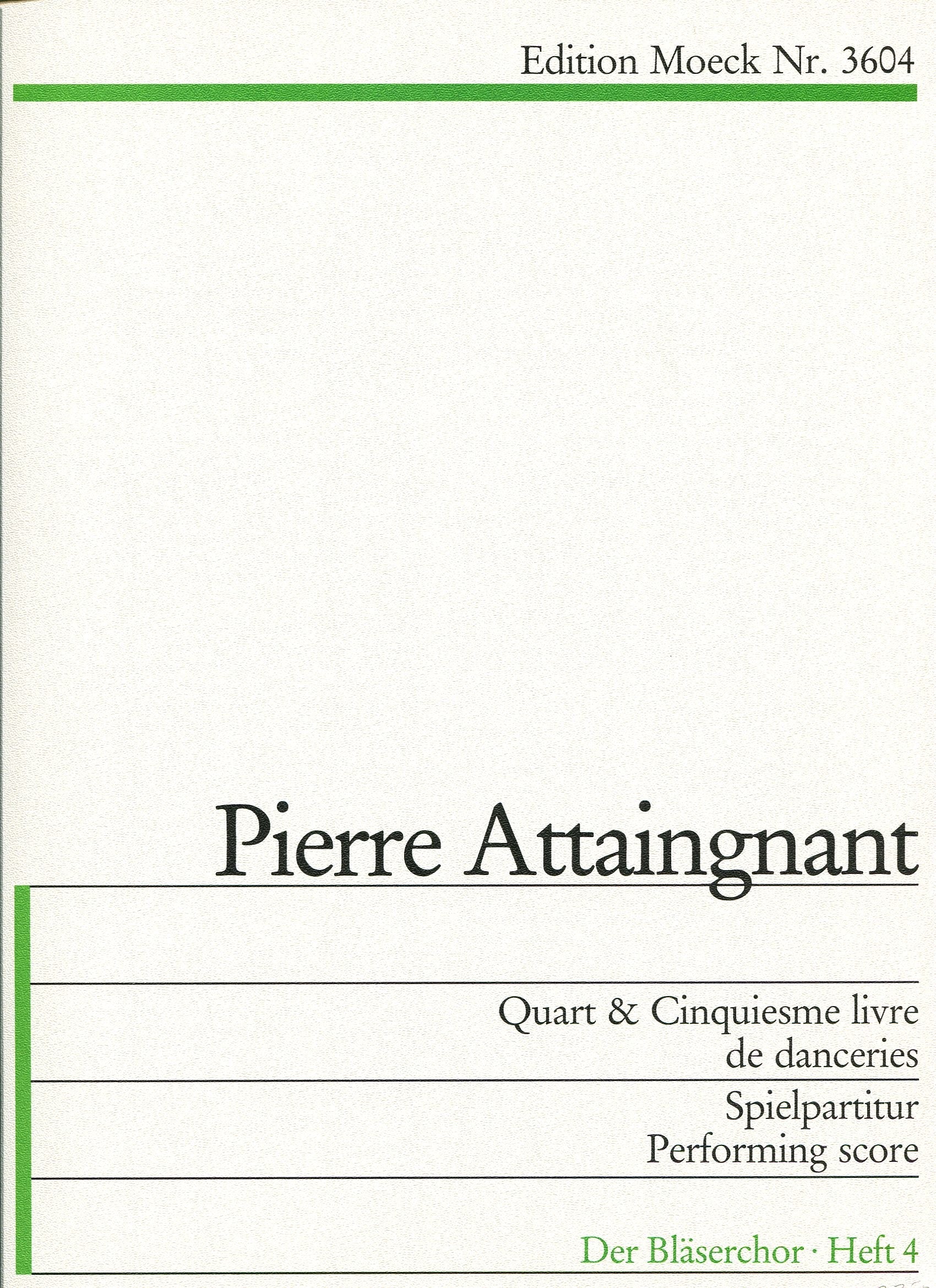 Fourth and Fifth Book of Dances