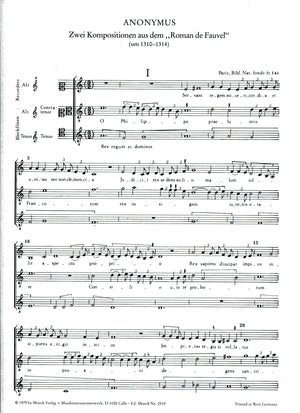 Two Compositions from "Roman de Fauvel"