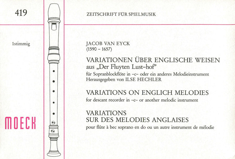 Variations on English Melodies