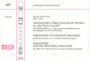 Variations on English Melodies