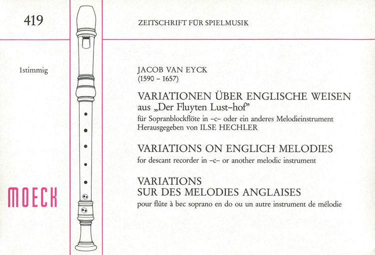 Variations on English Melodies