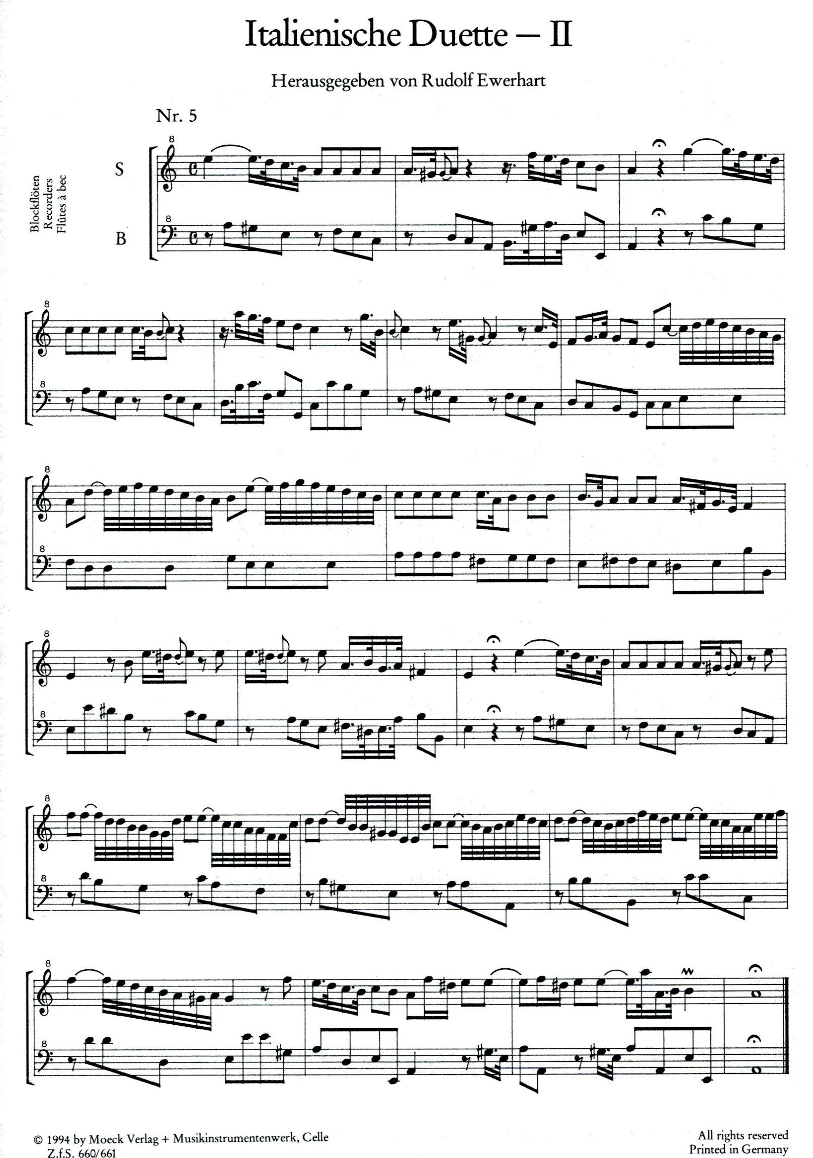 Italien Duets from 1730