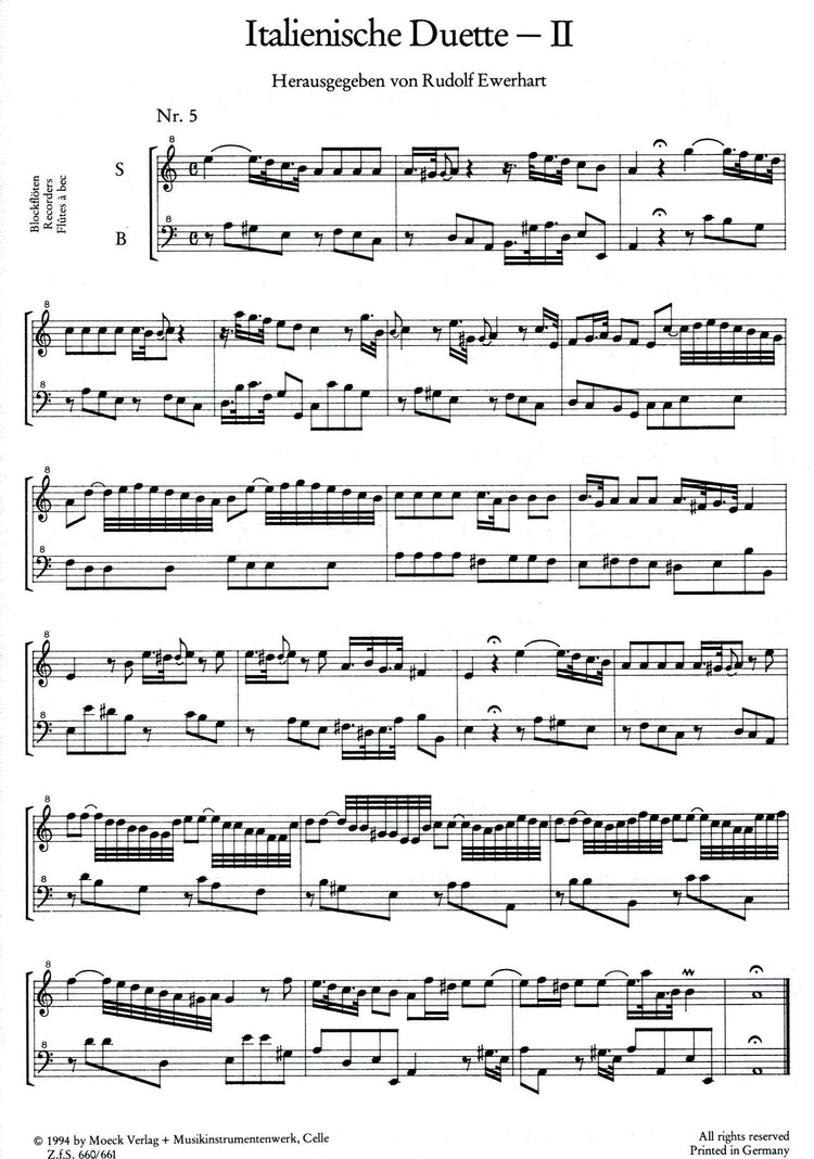 Italien Duets from 1730