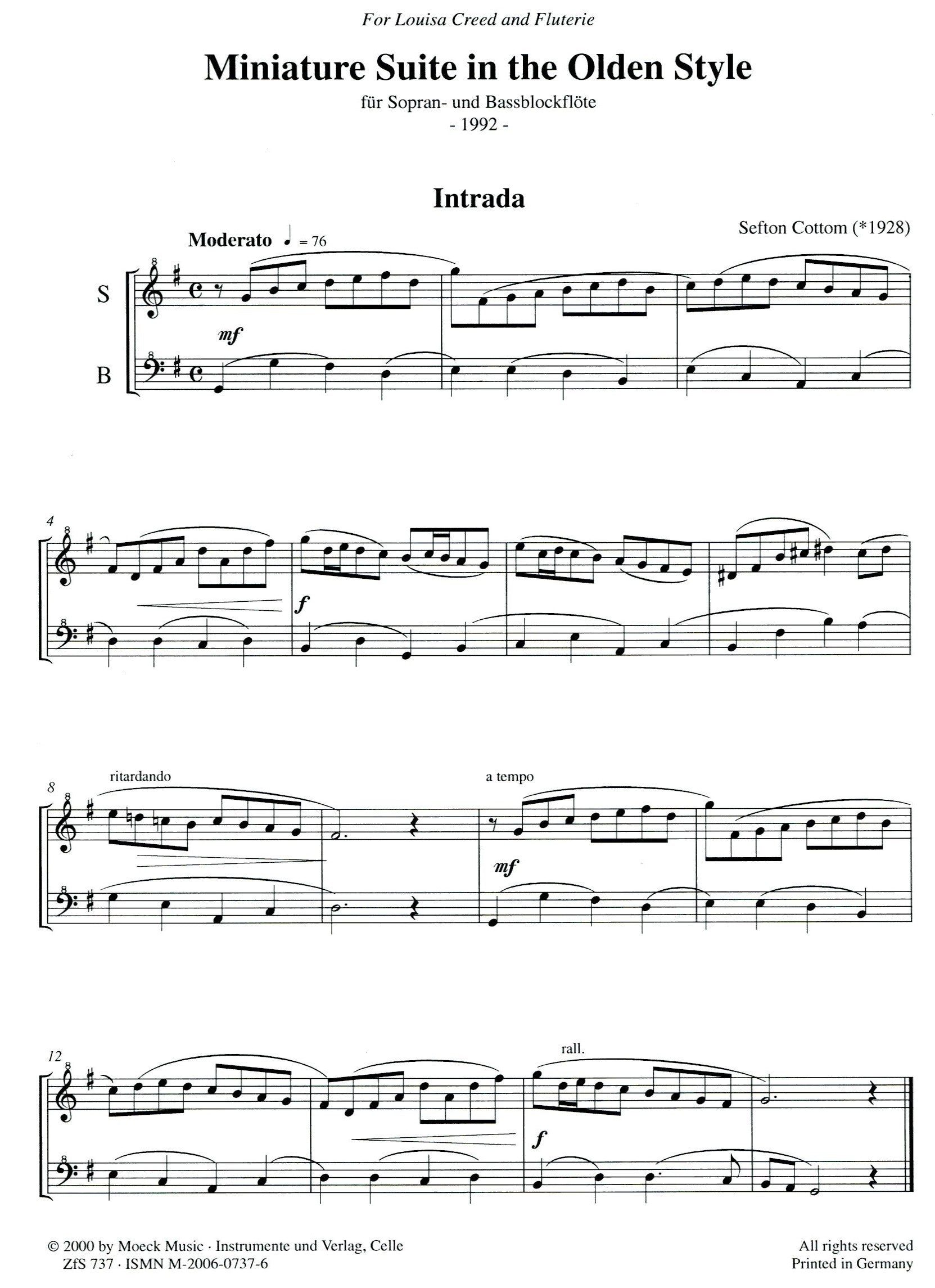 Miniature Suite in the Olden Style