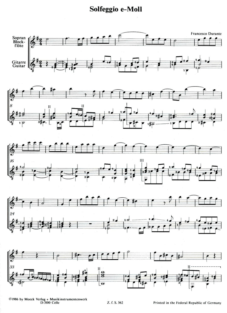 Solfeggio E Minor