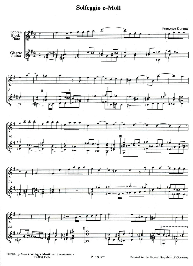 Solfeggio E Minor