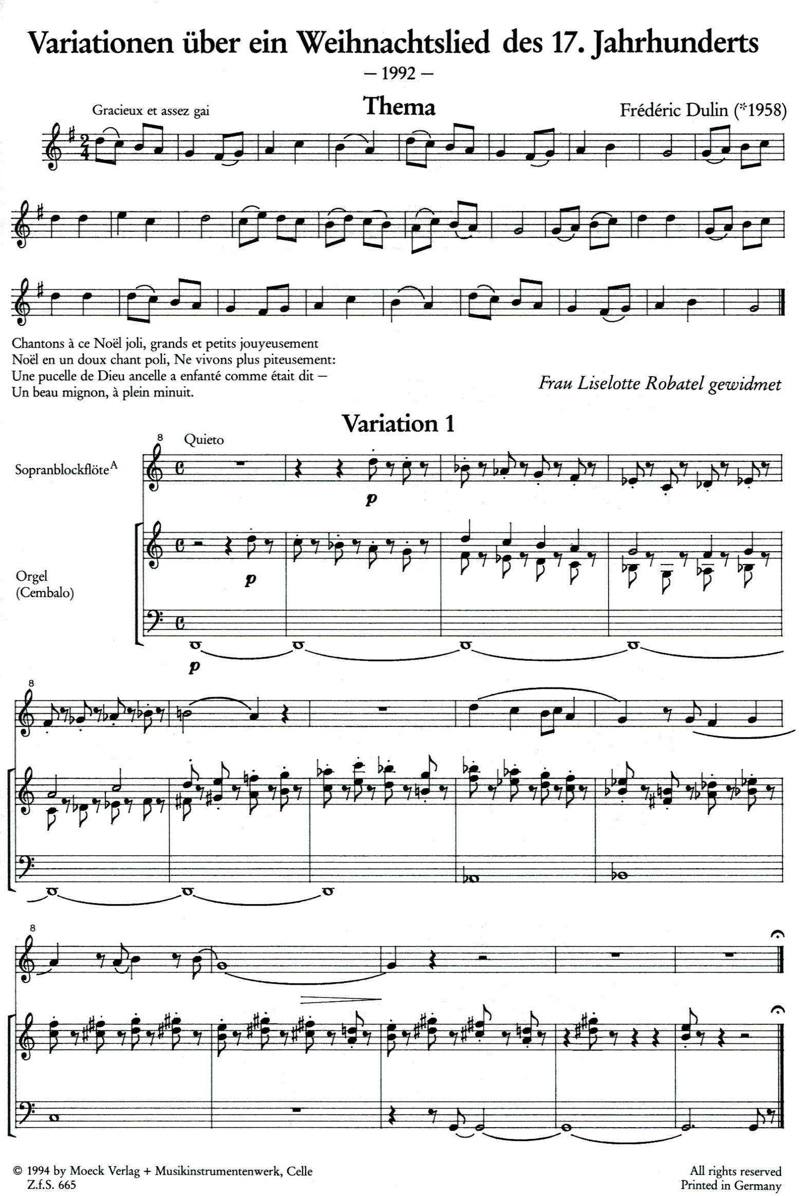 Variations on a Christmas Song