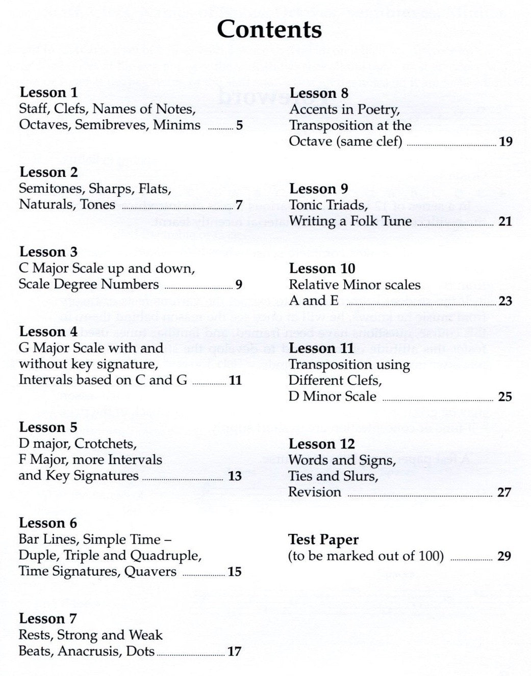 Musicianship First Grade