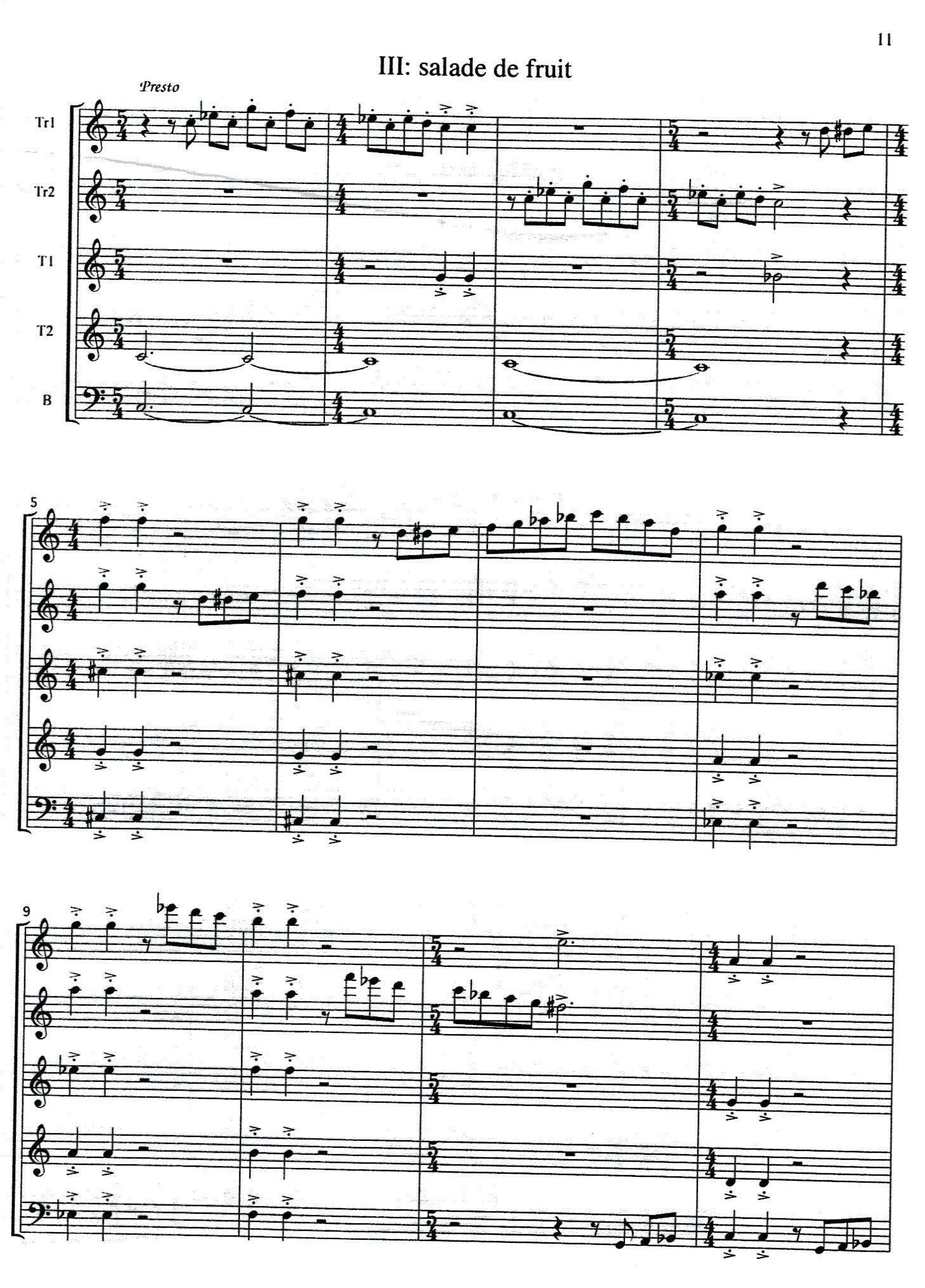 Musiques de table