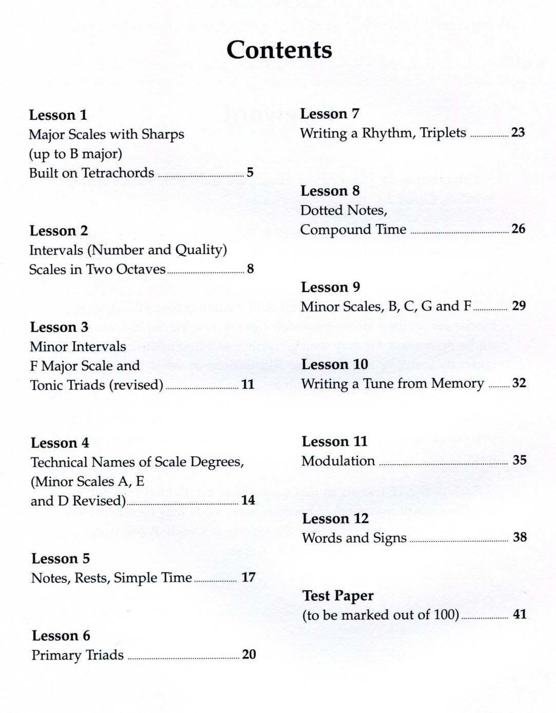 Musicianship Third Grade
