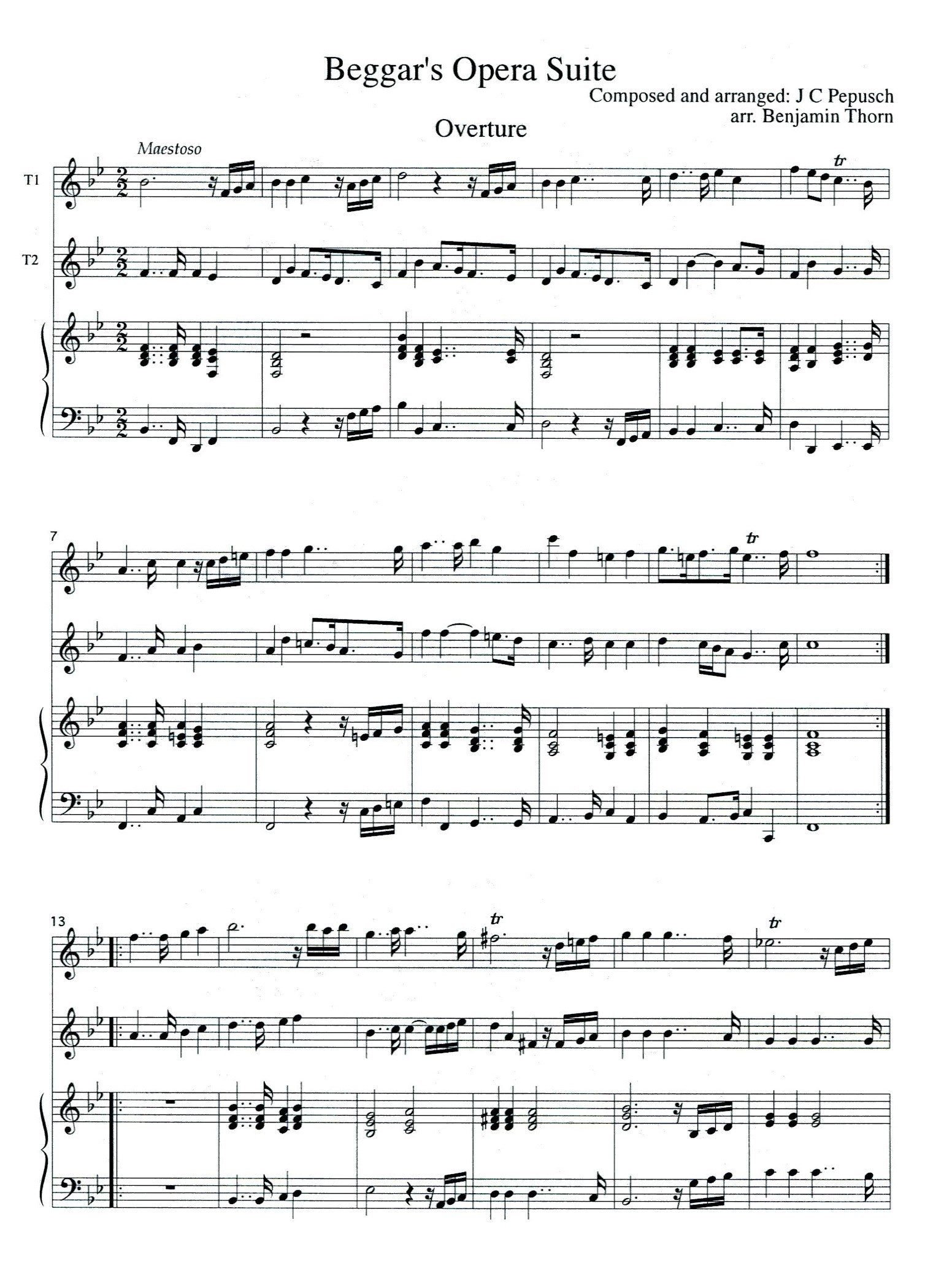 A Beggar's Opera Suite