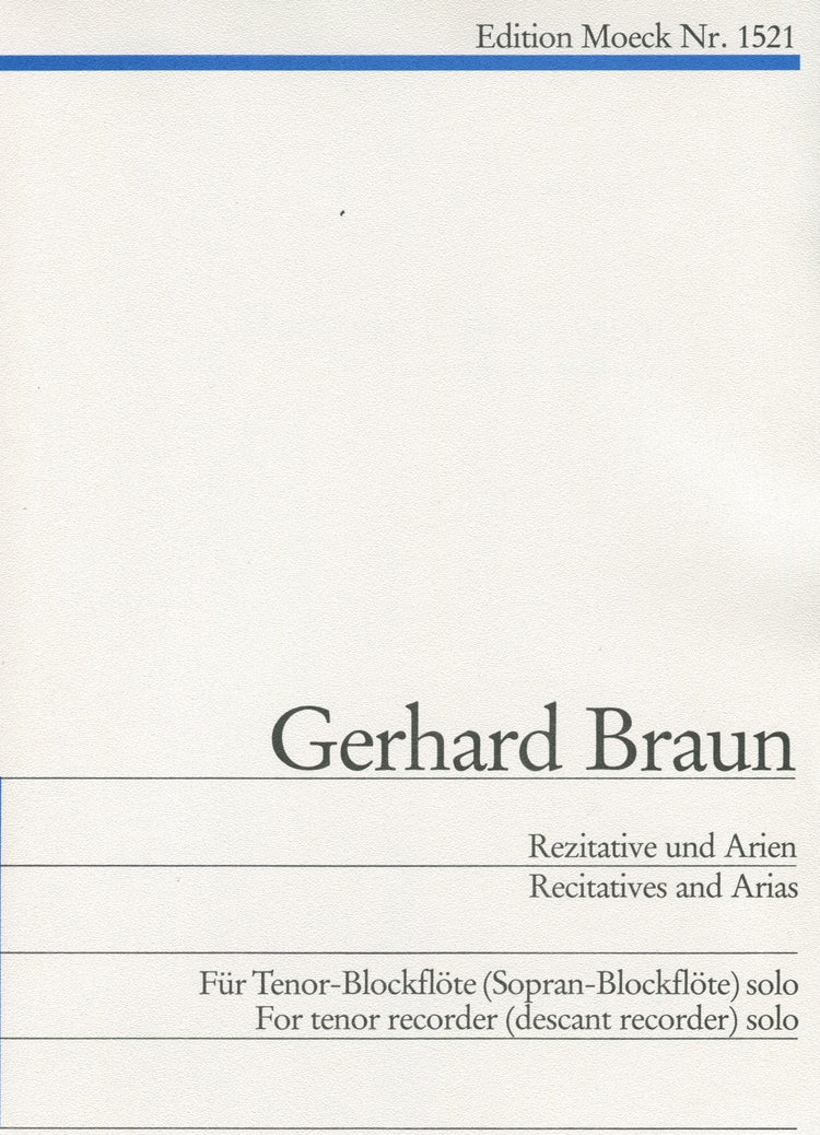 Recitatives and Arias for Recorder in C