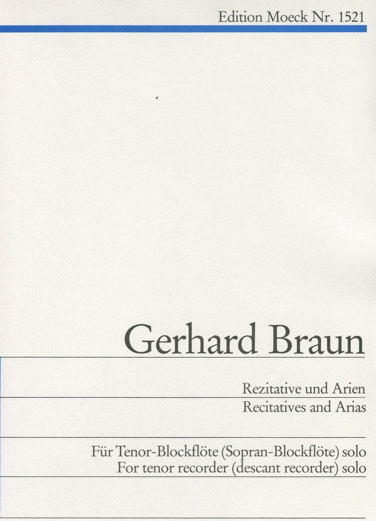Recitatives and Arias for Recorder in C