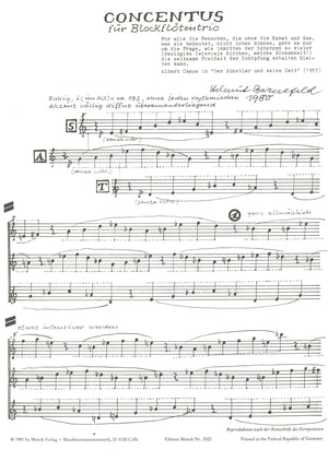 Concentus for Three Recorder Players
