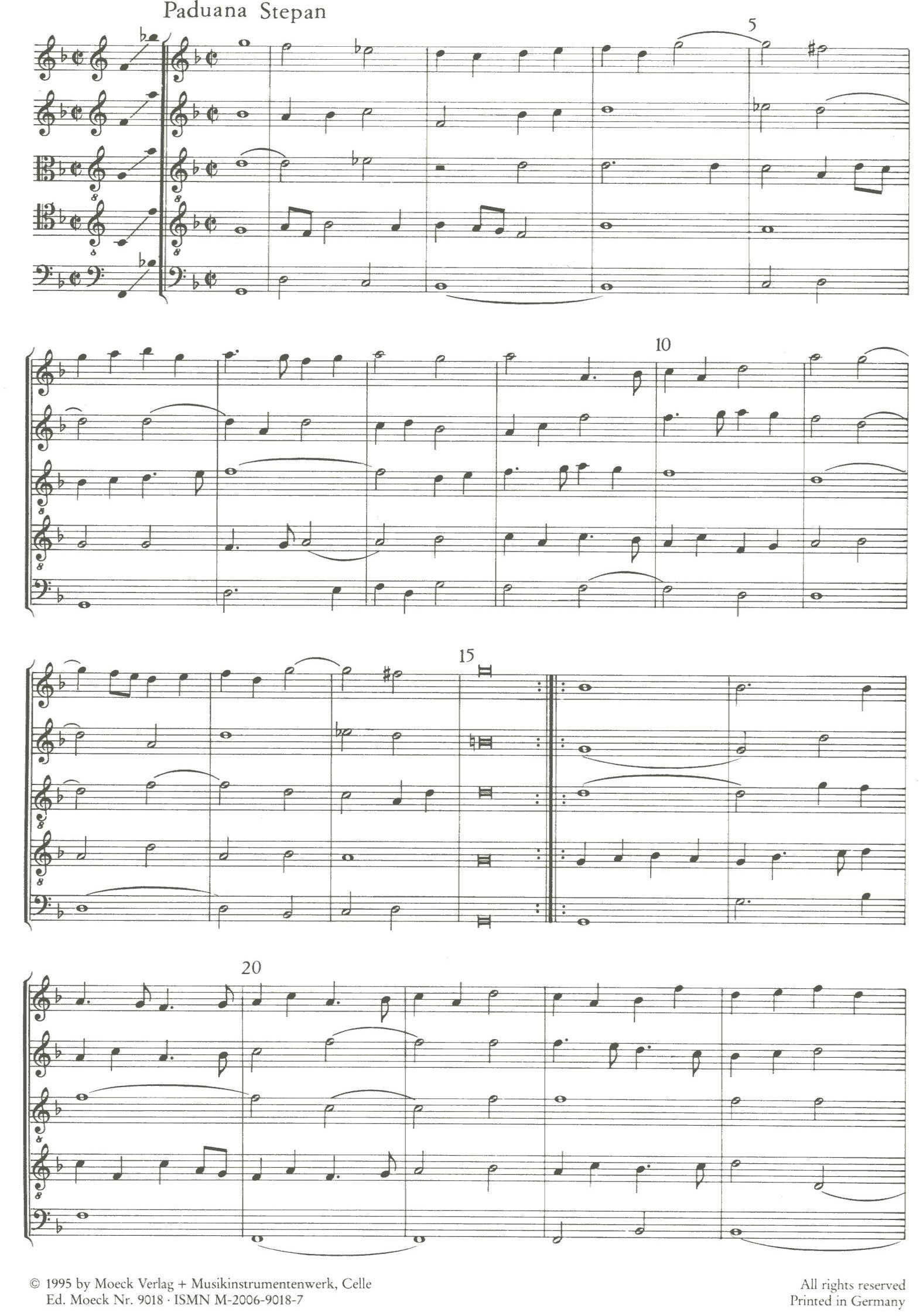 Paduanas & Galliards Volume 18