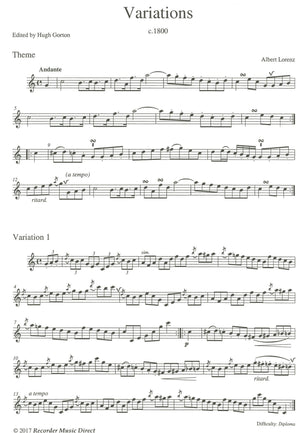 Variations Albert Lorenz