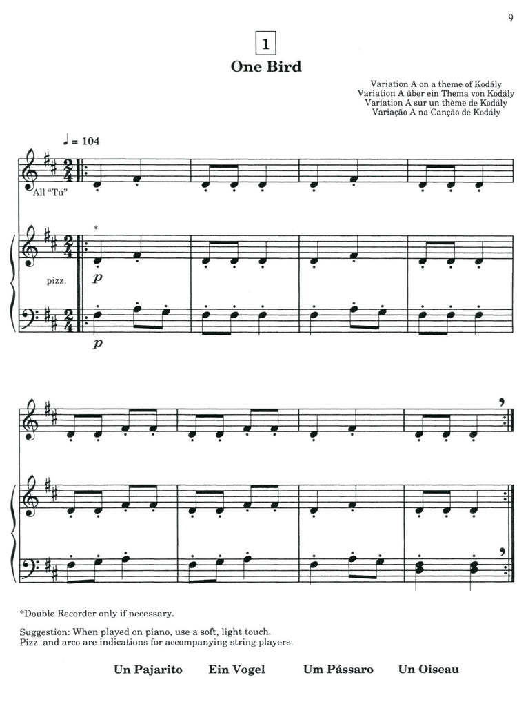 Recorder School Volume 1 Accompaniment part