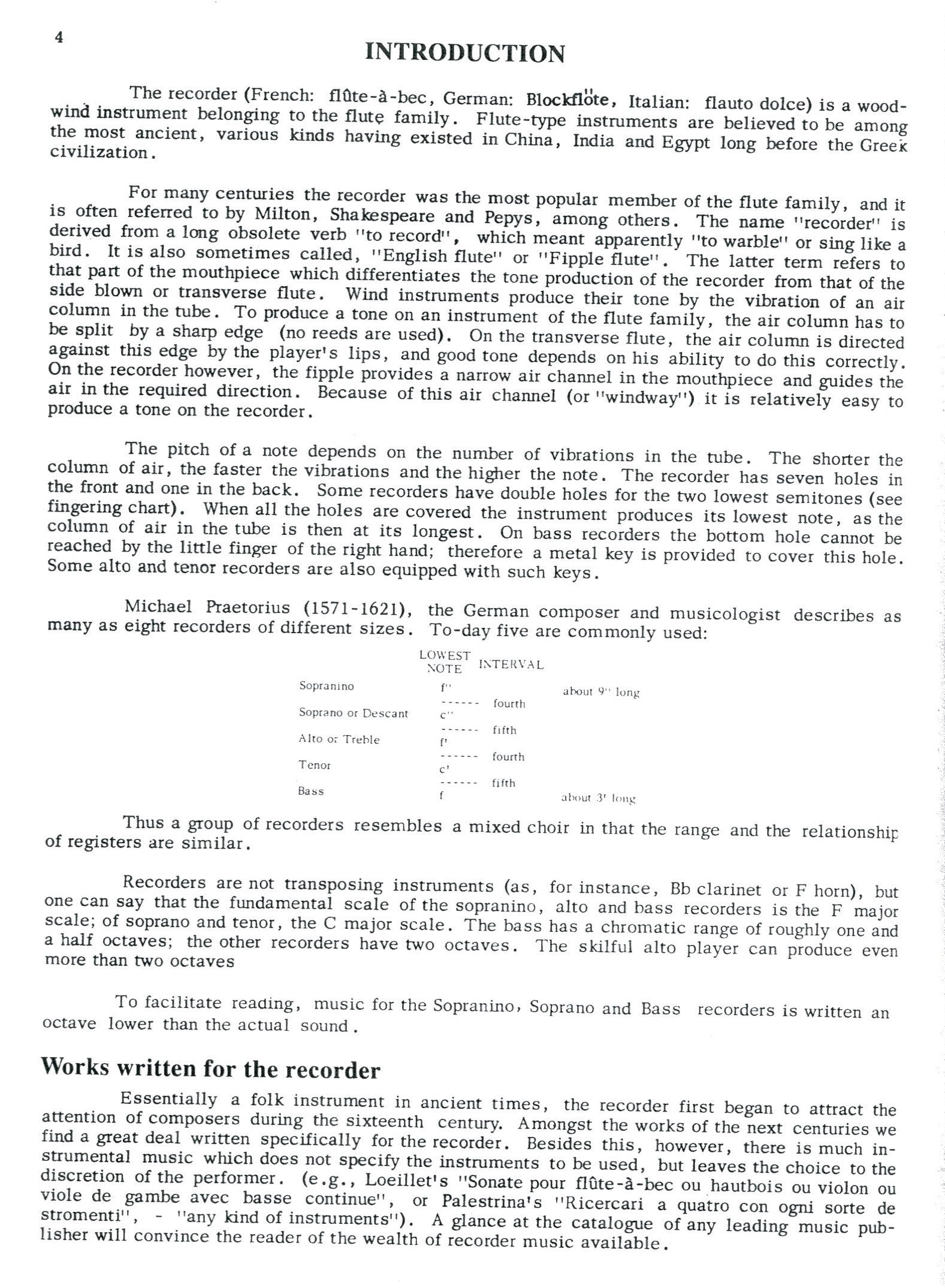 Method for Recorder Volume 1 Soprano