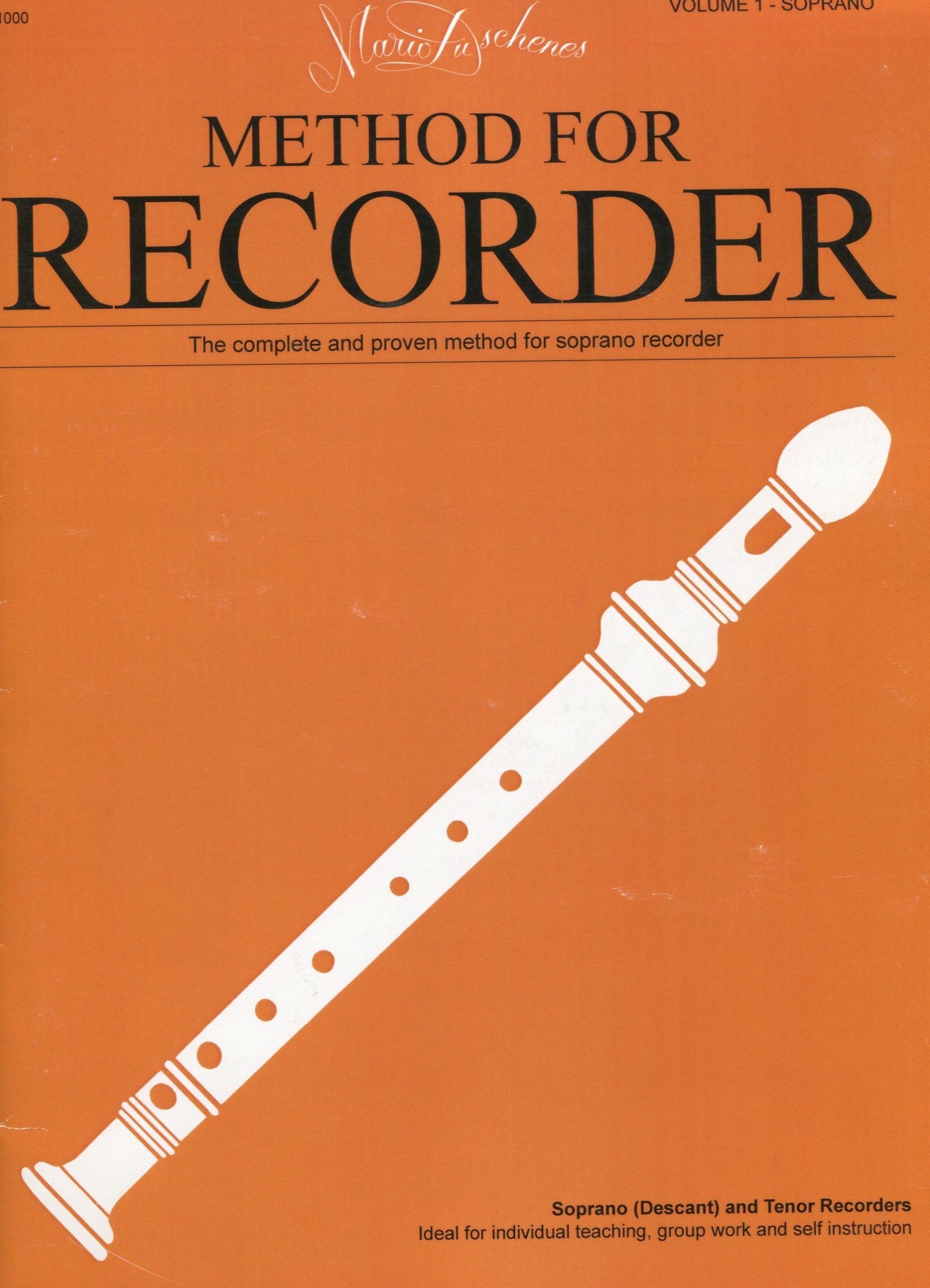 Method for Recorder Volume 1 Soprano