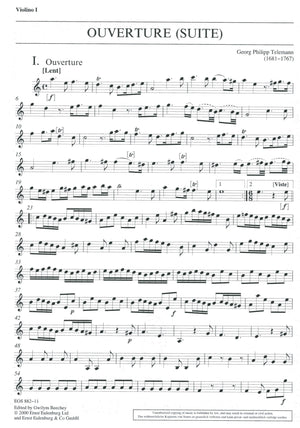 Ouverture Suite in A minor Orchestral Parts
