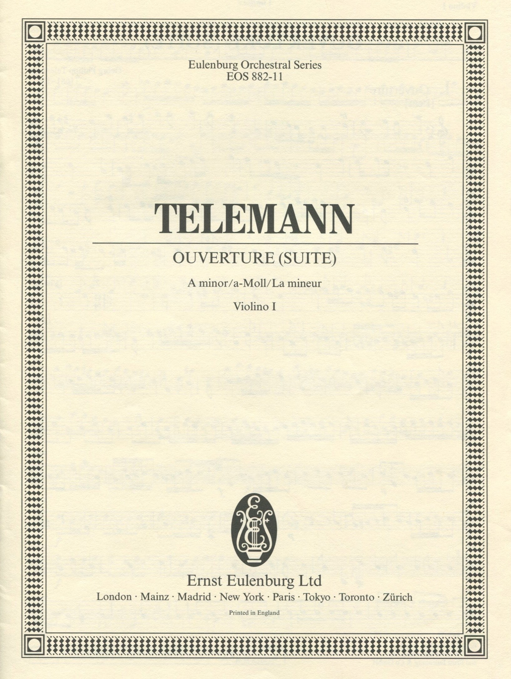 Ouverture Suite in A minor Orchestral Parts