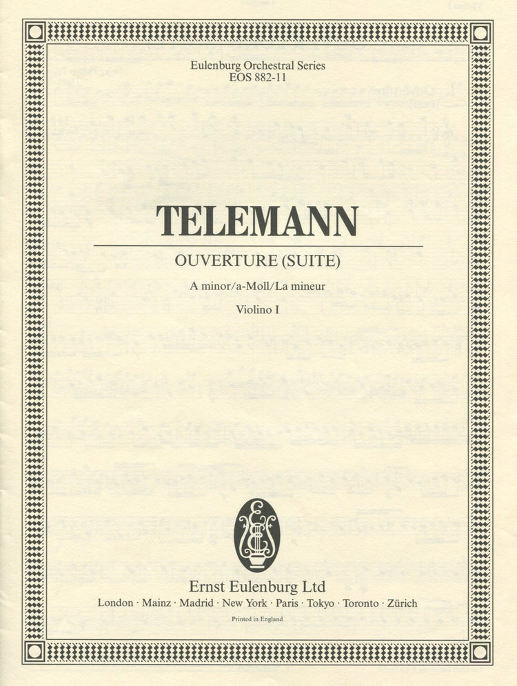 Ouverture Suite in A minor Orchestral Parts