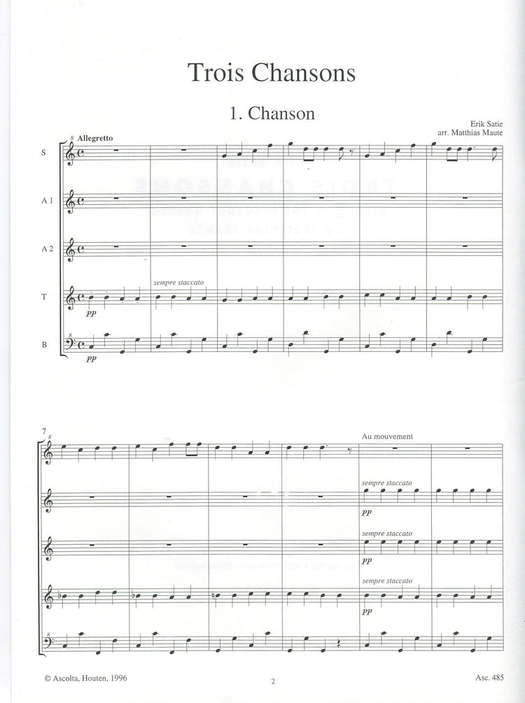 Trois Chansons