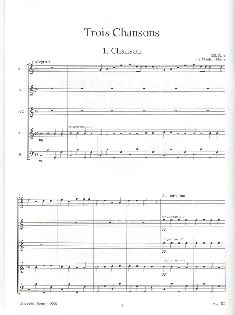 Trois Chansons