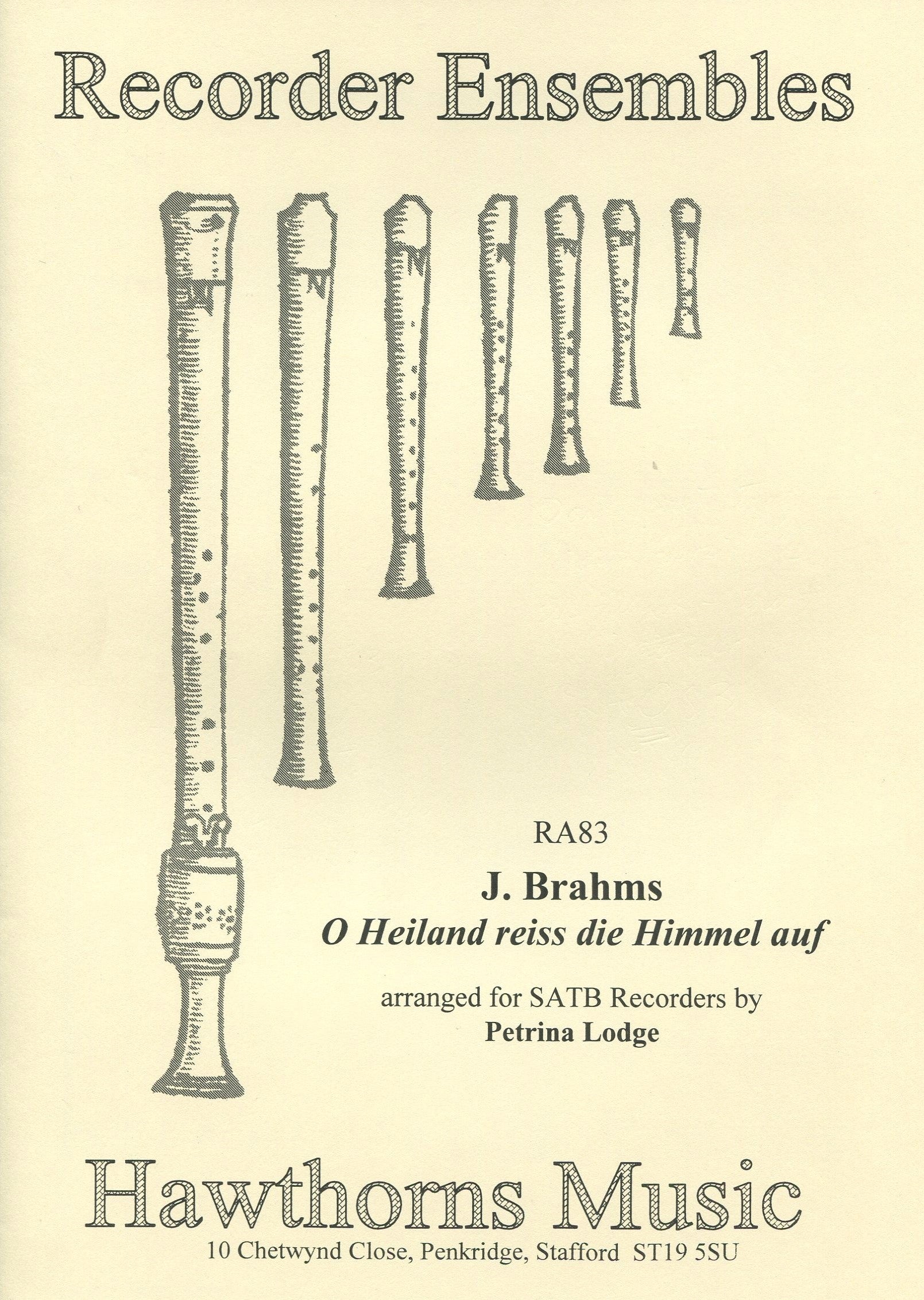 Motet,  O Heiland, reiss die Himmel auf