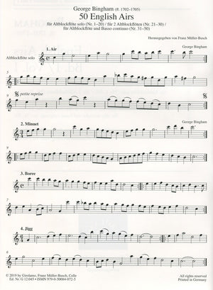 English Airs  Volume I