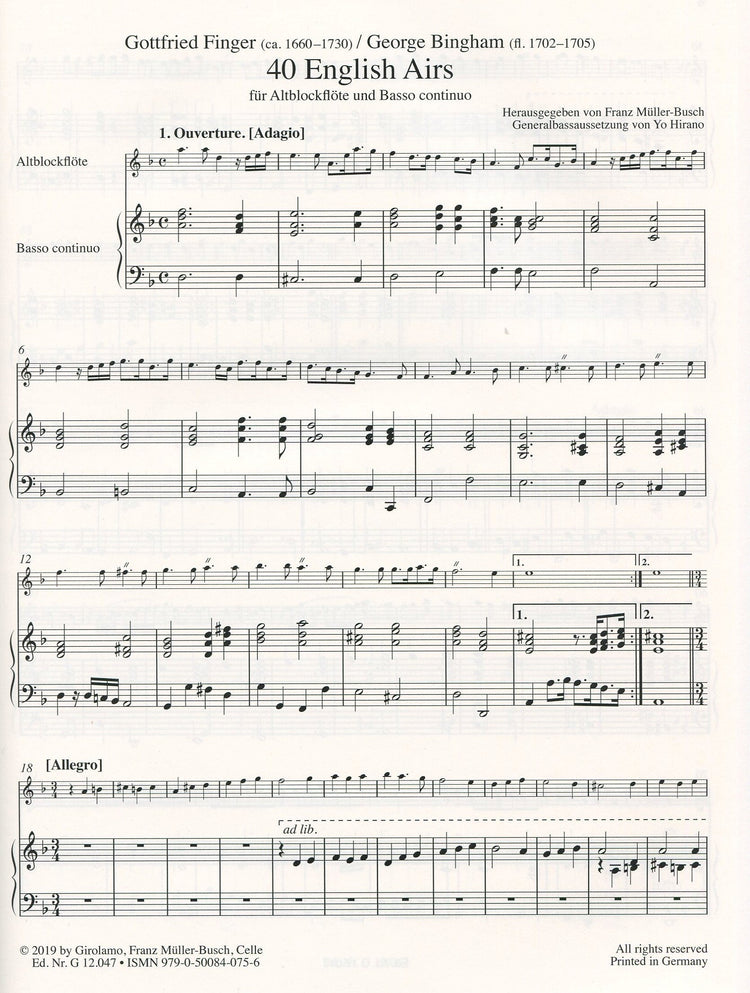 English Airs Volume III
