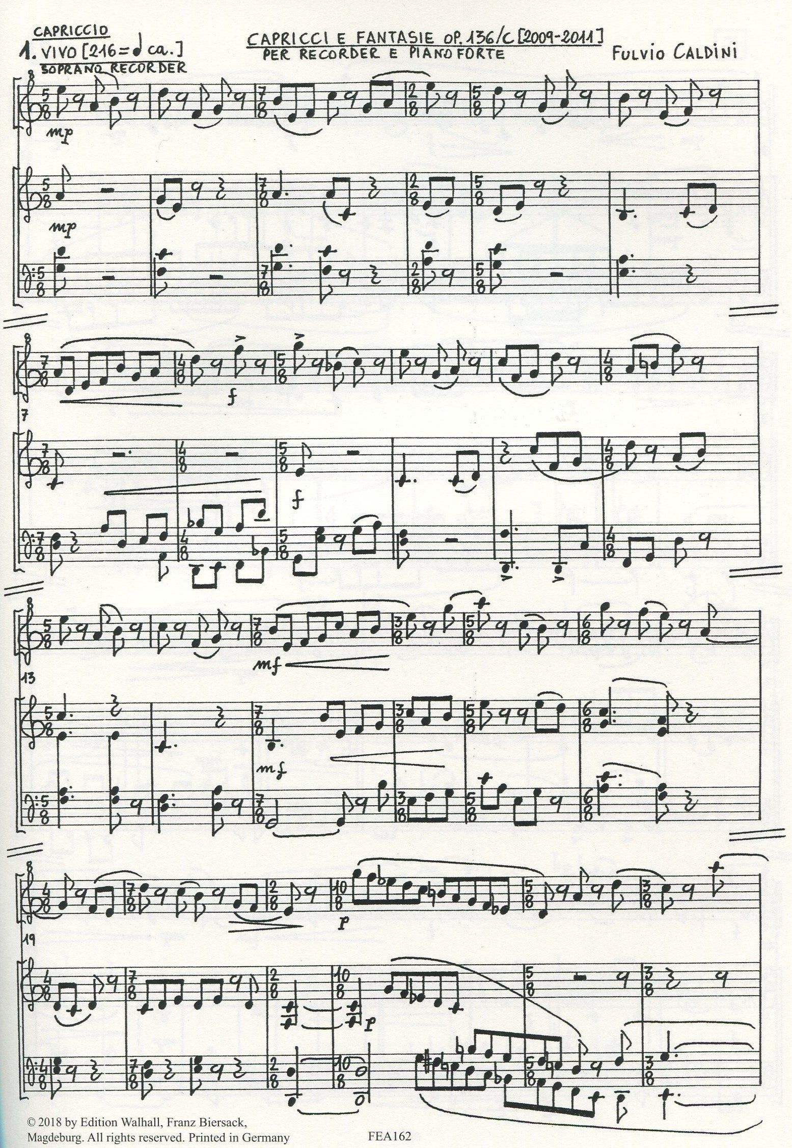 Capricci e Fantasie Op.136/C