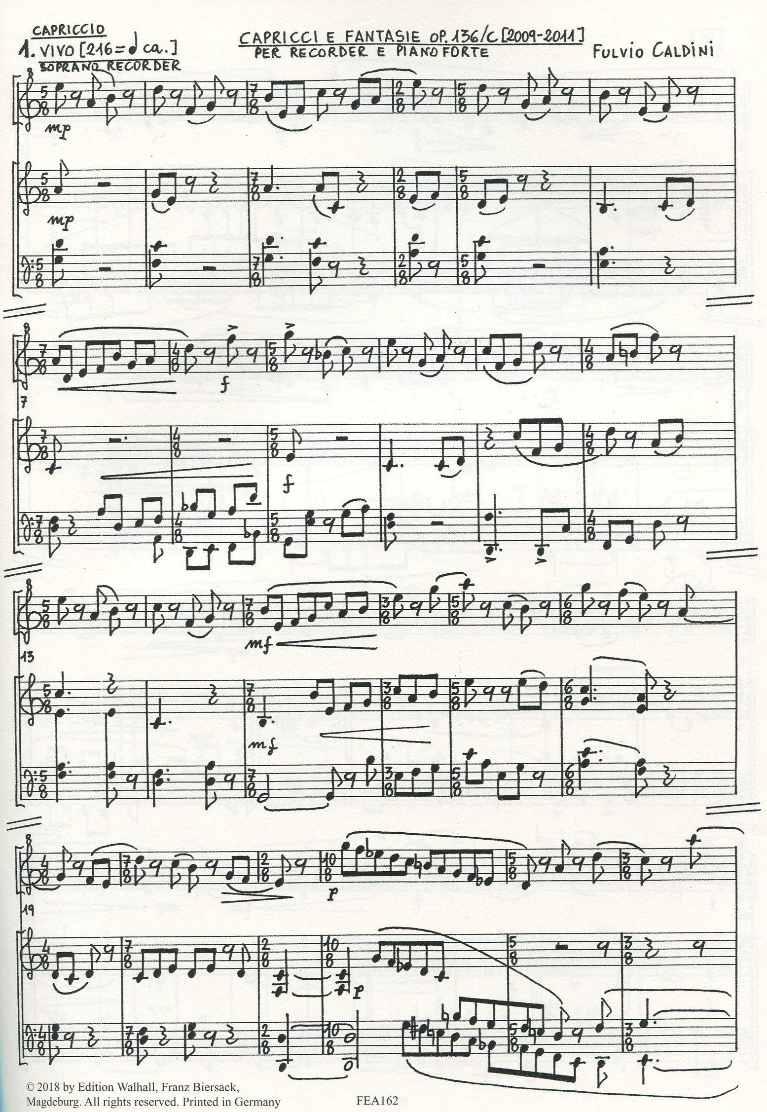 Capricci e Fantasie Op.136/C