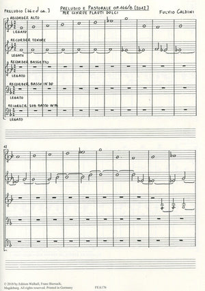 Preludio e Pastorale Op. 146/B