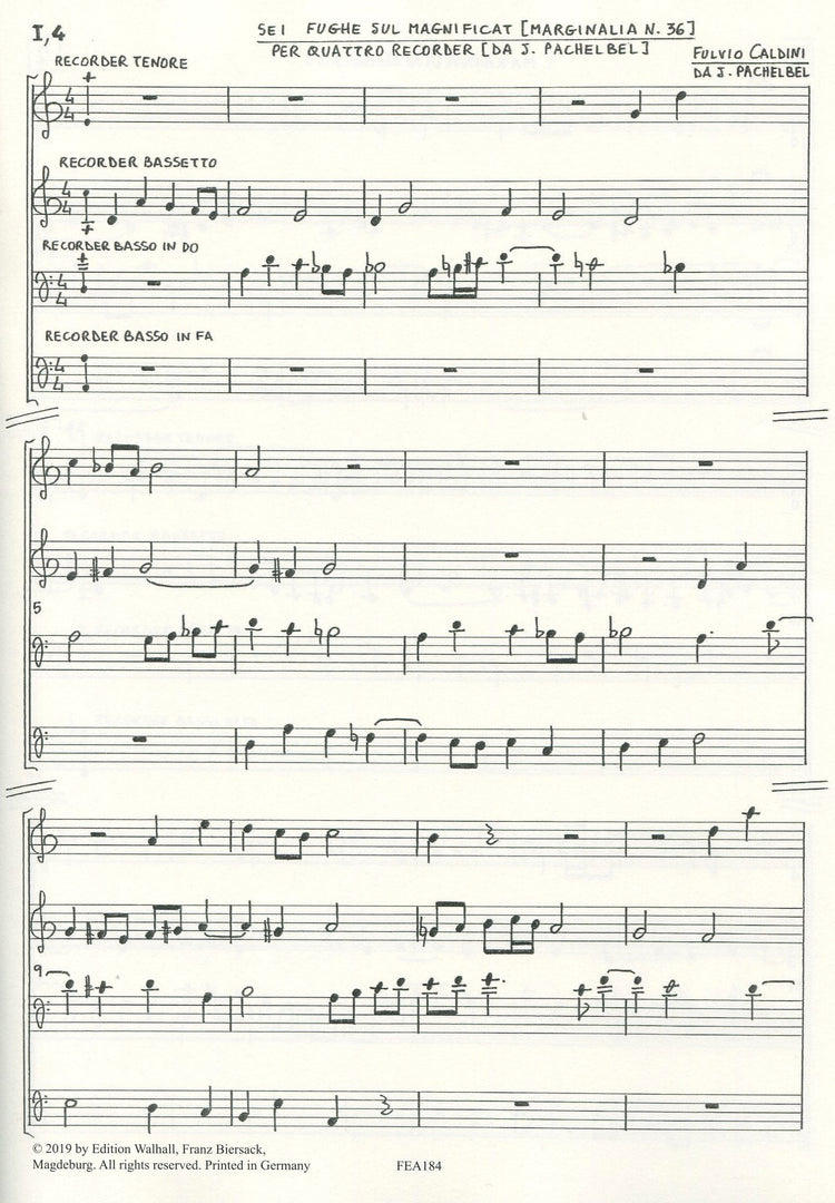 Sei Fughe Sul Magnificat