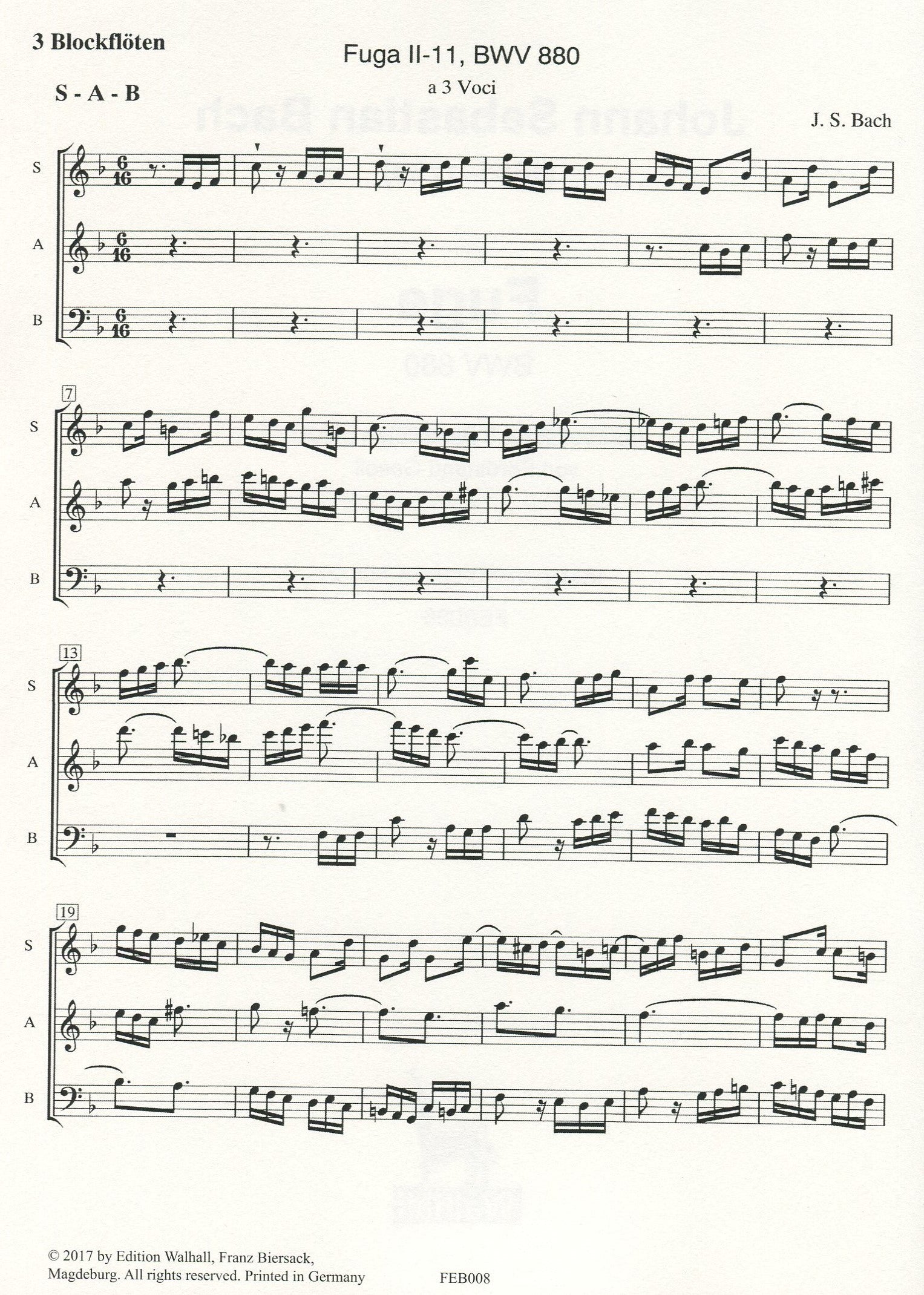 Fuge BWV 880