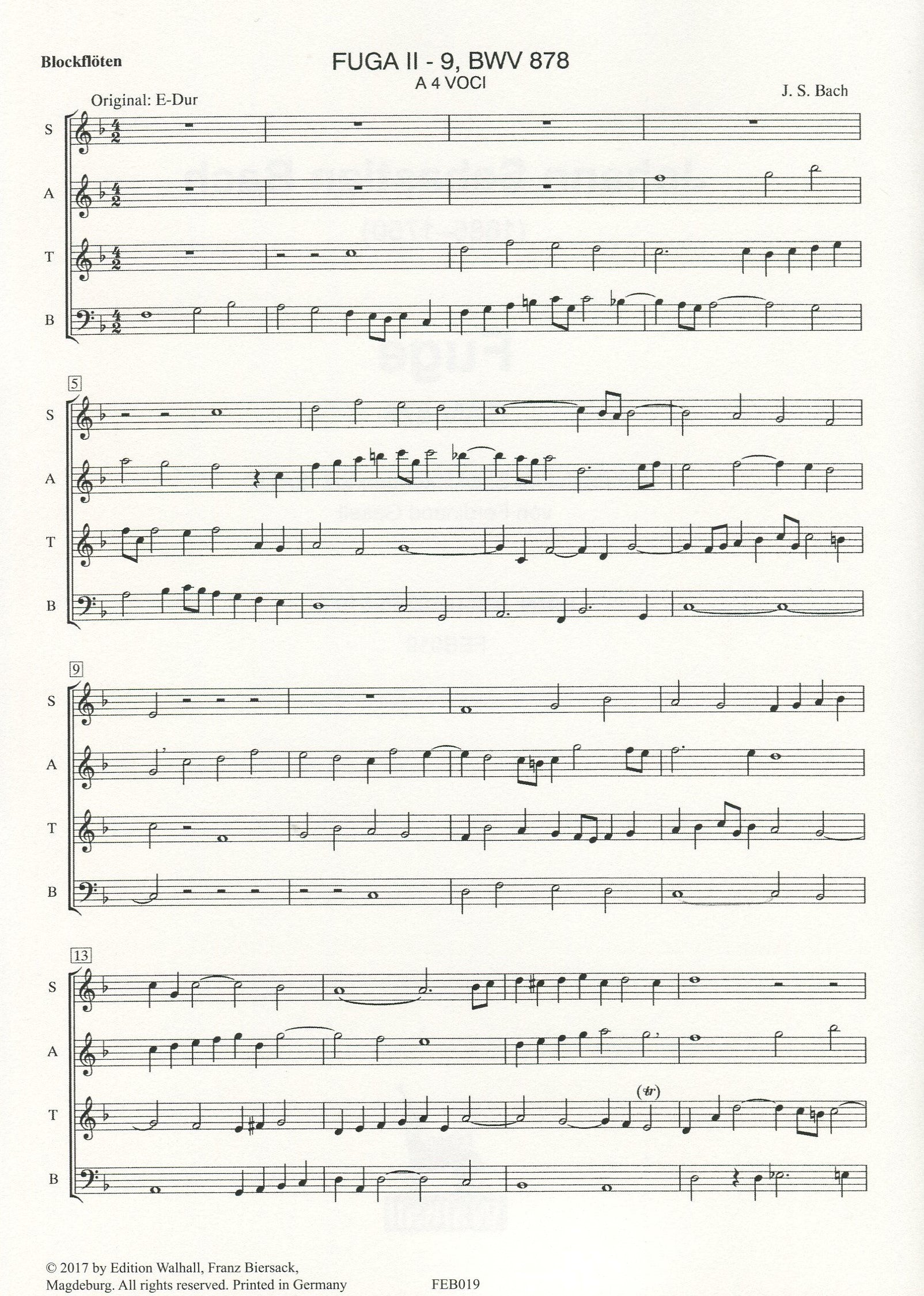 Fuge BWV878