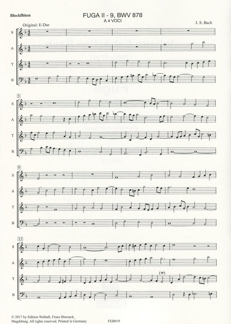 Fuge BWV878