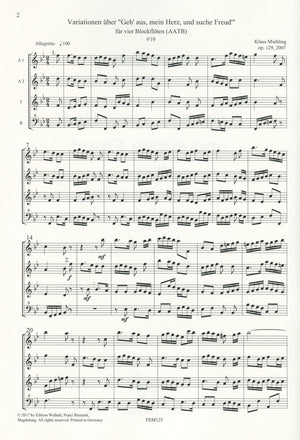 Geh aus, mein Herz und suche Freud Op.129