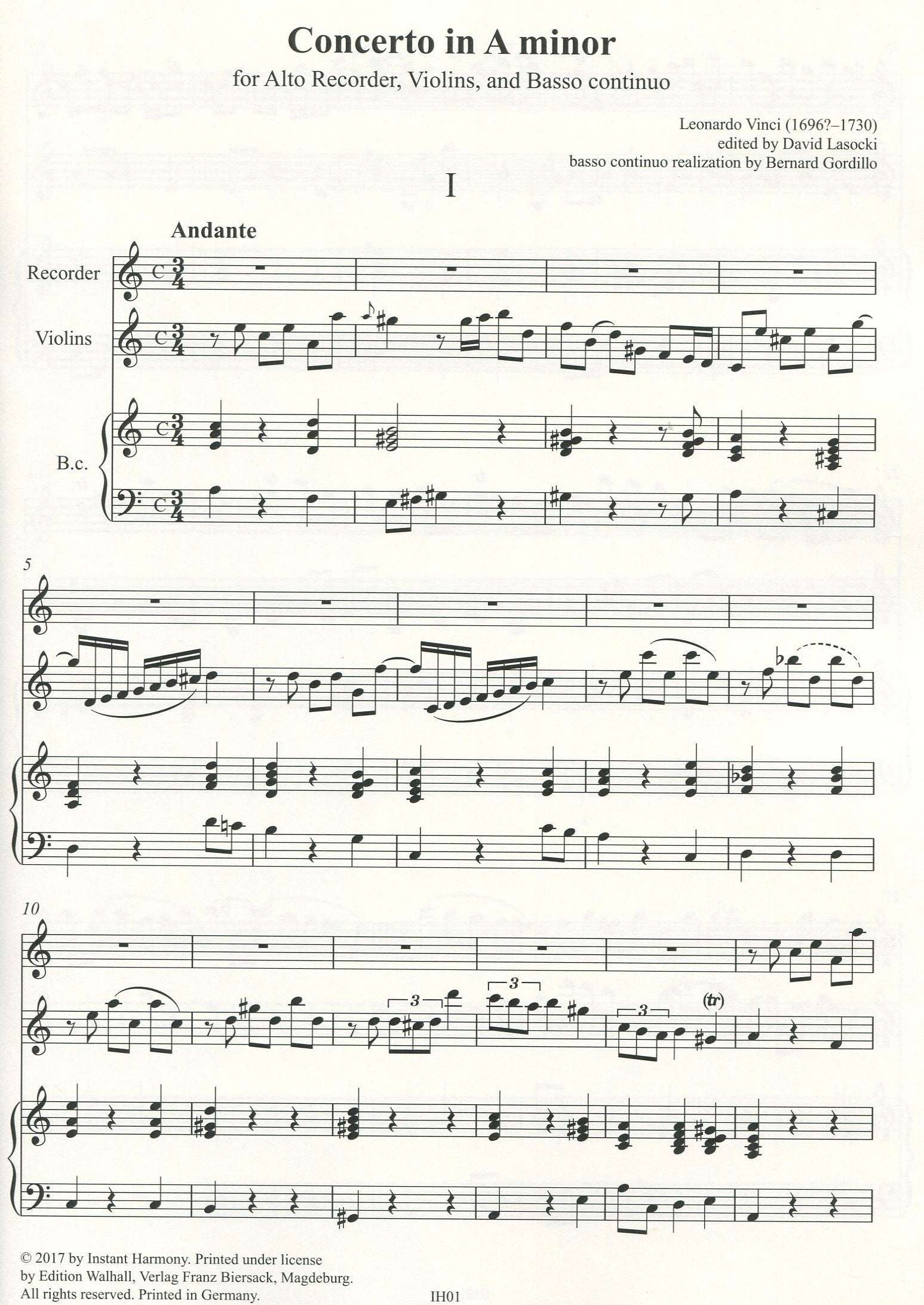 Concerto in A Minor