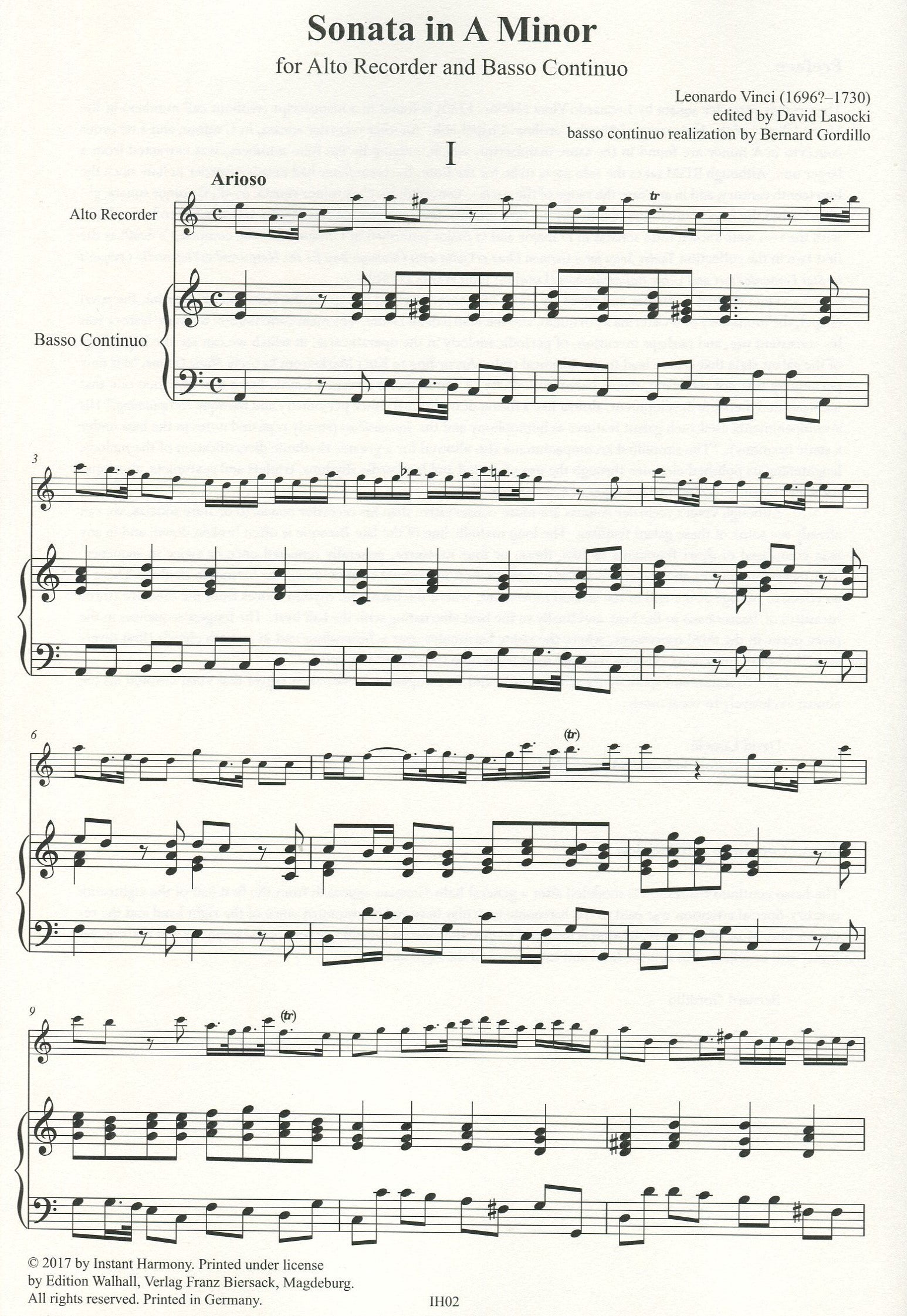 Sonata in A minor