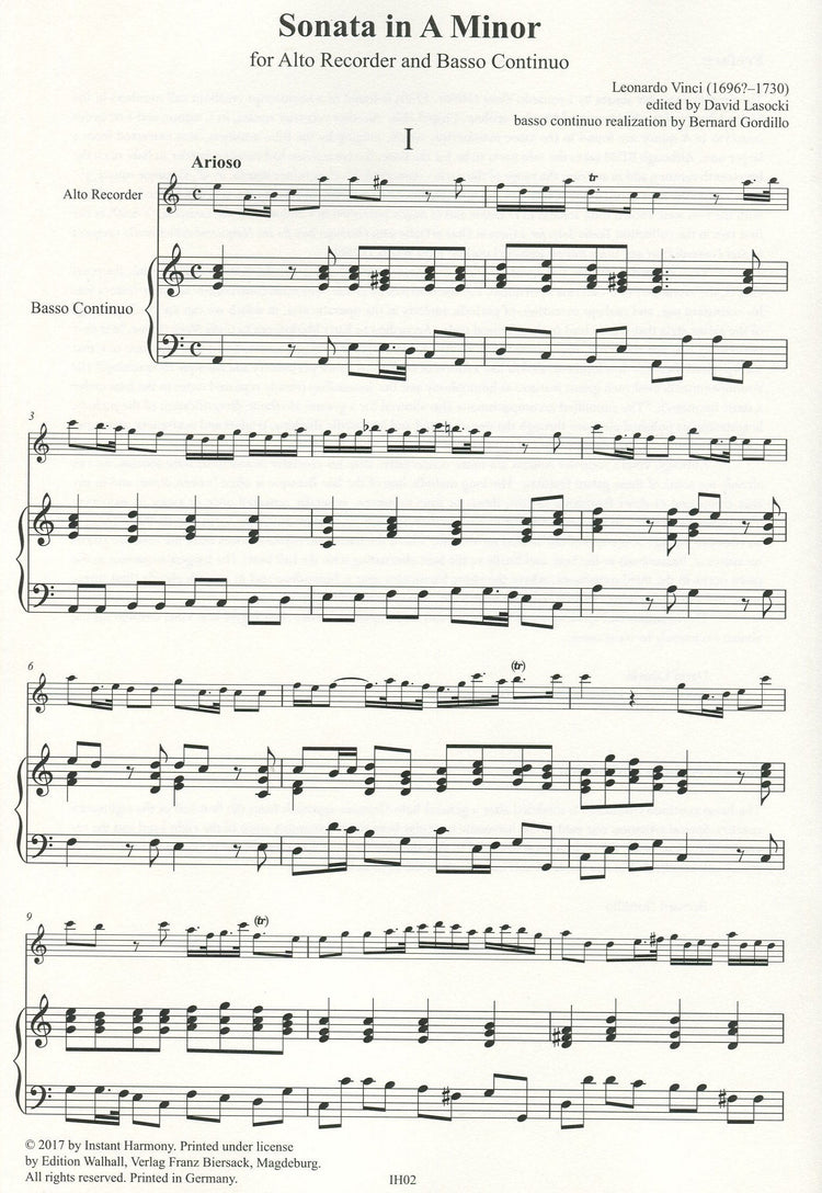 Sonata in A minor